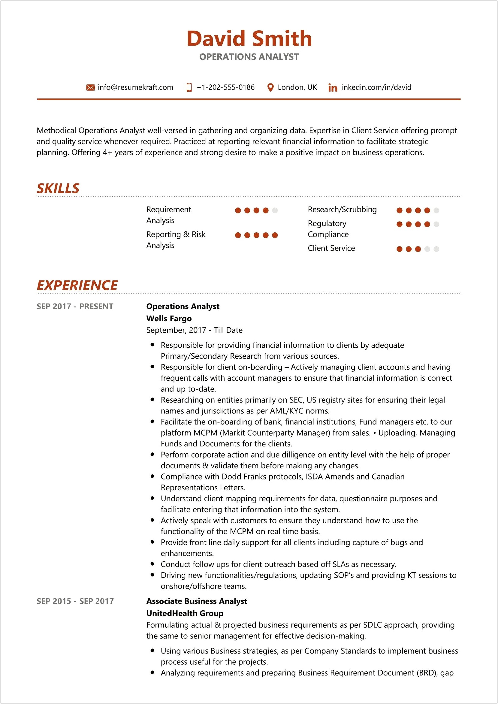 Making A Financial Analyst Resume With Banking Experience