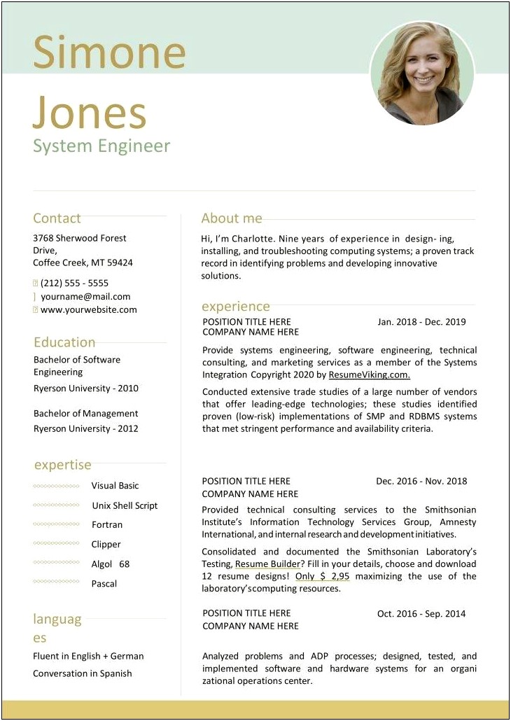 Making A Nice Resume In Word