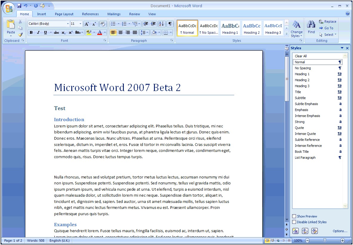 Making A Resume Microsoft Office Word 2007