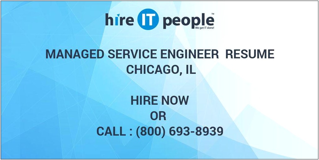 Managed Service Provider It Support Resume