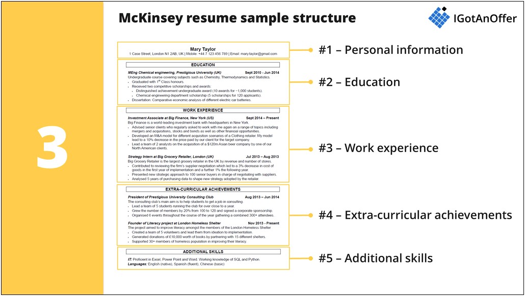 Management Training And Consulting Resume Profile Examples