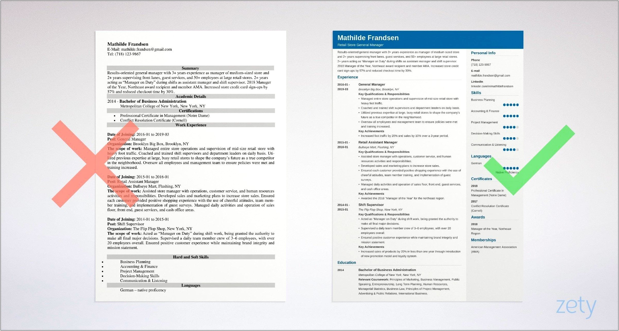 Manager Resume Sample And Complete Guide 20+ Examples