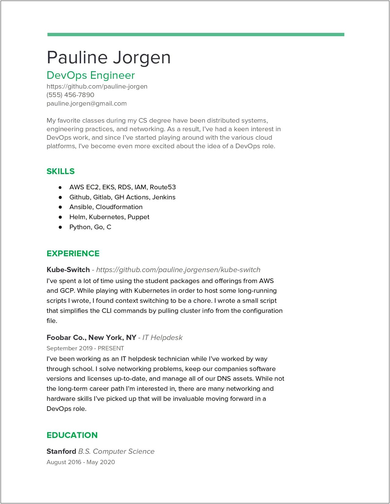 Masters Graduate No Experience Resume Examples