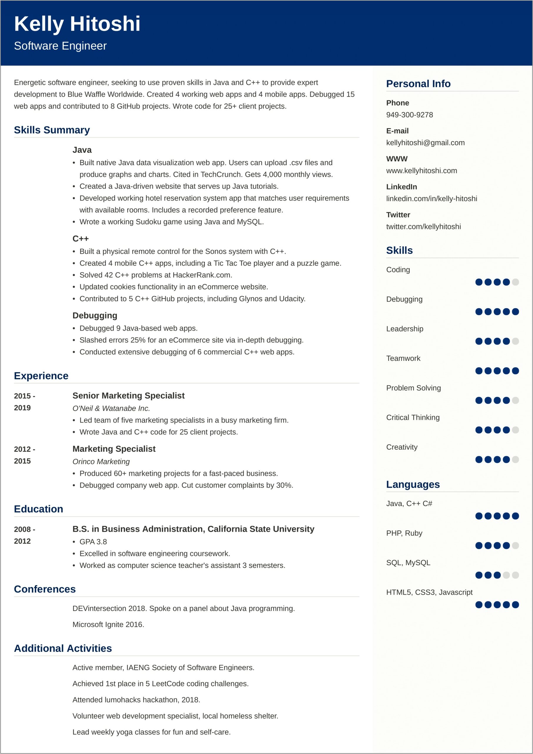 Medical Coder Sample Resume Entry Level