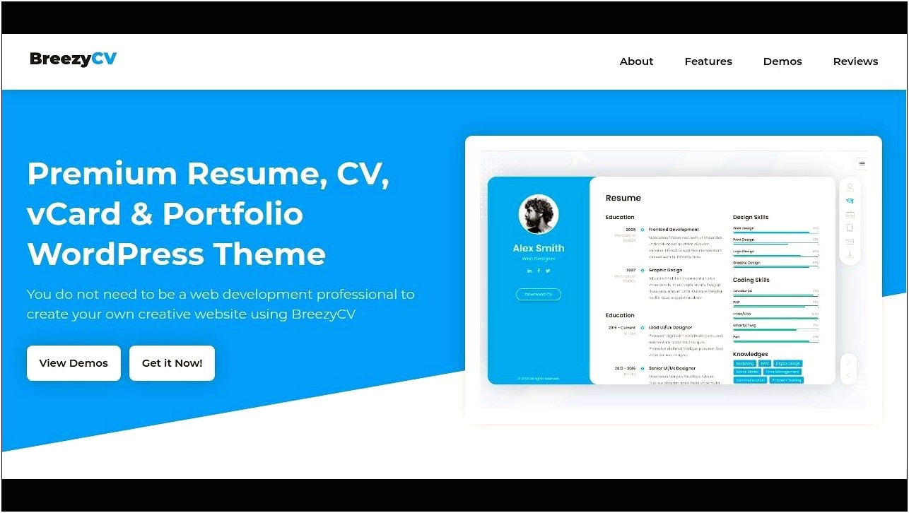 Mee Responsive Resume Personal Portfolio Theme Free Download