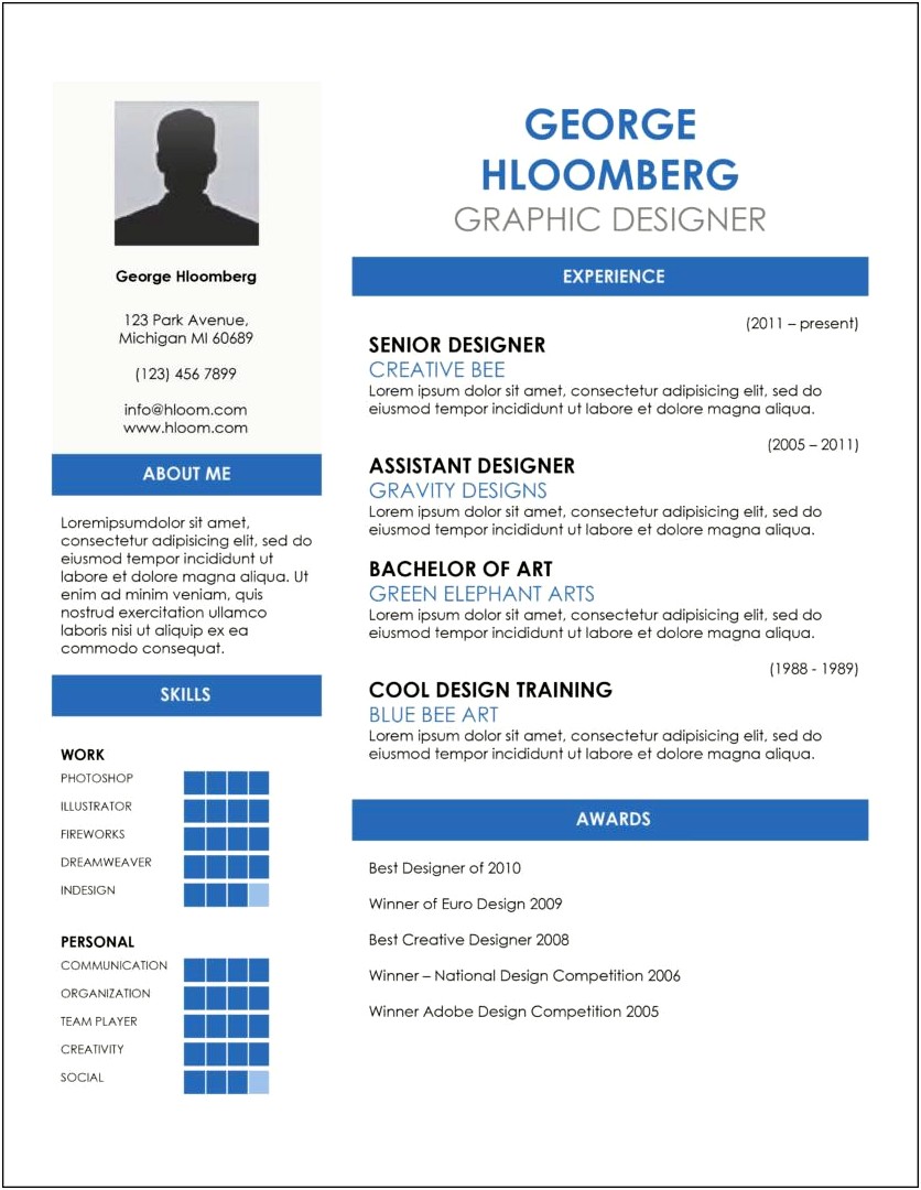 Microsoft Office Free Resume Templates For 2007