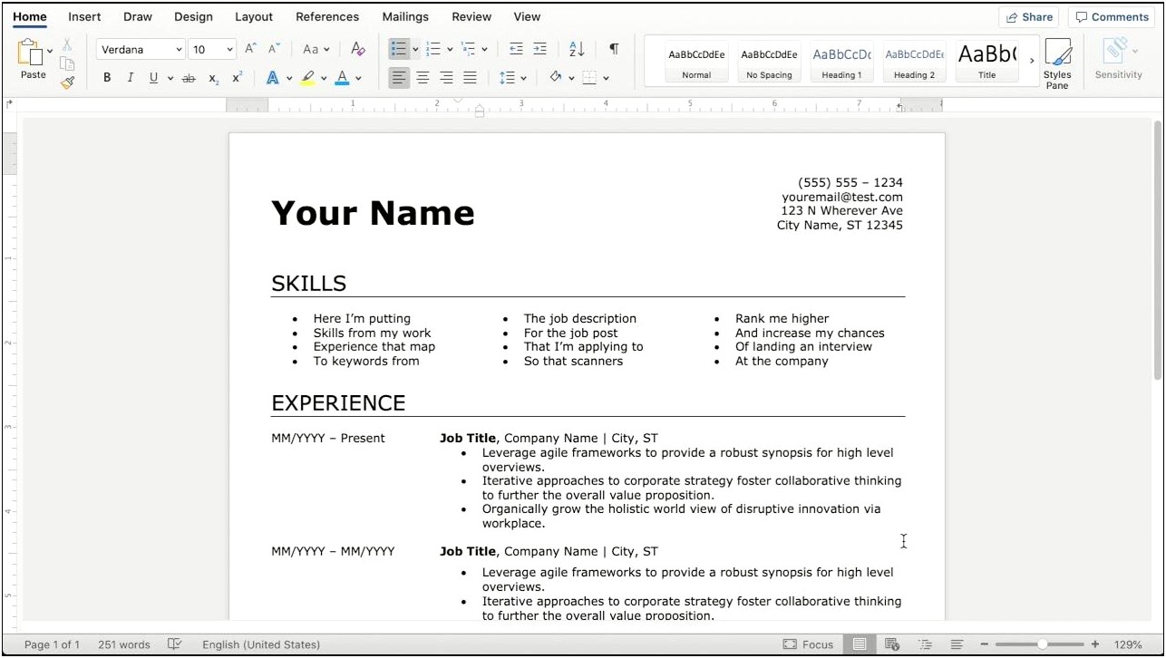 Microsoft Office Programs To Put On Resume