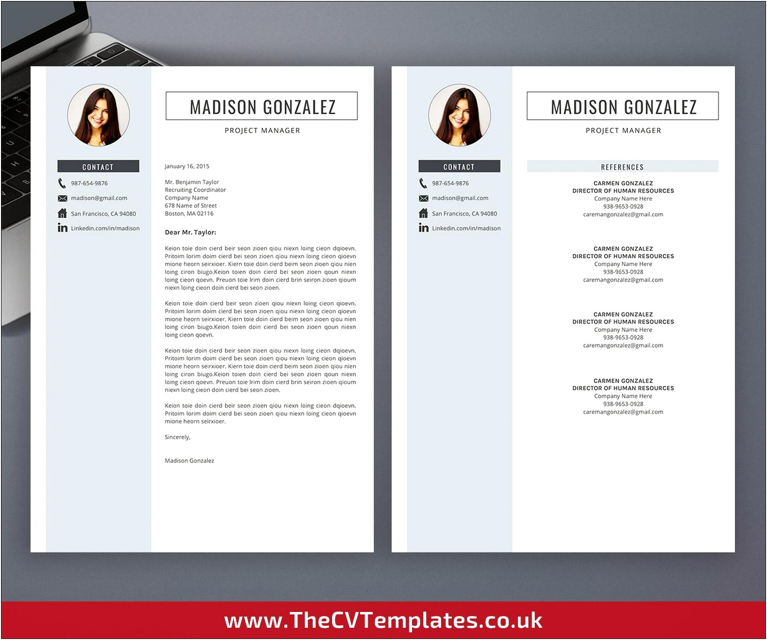 Microsoft Office Word Matching Resume And Cover Letter