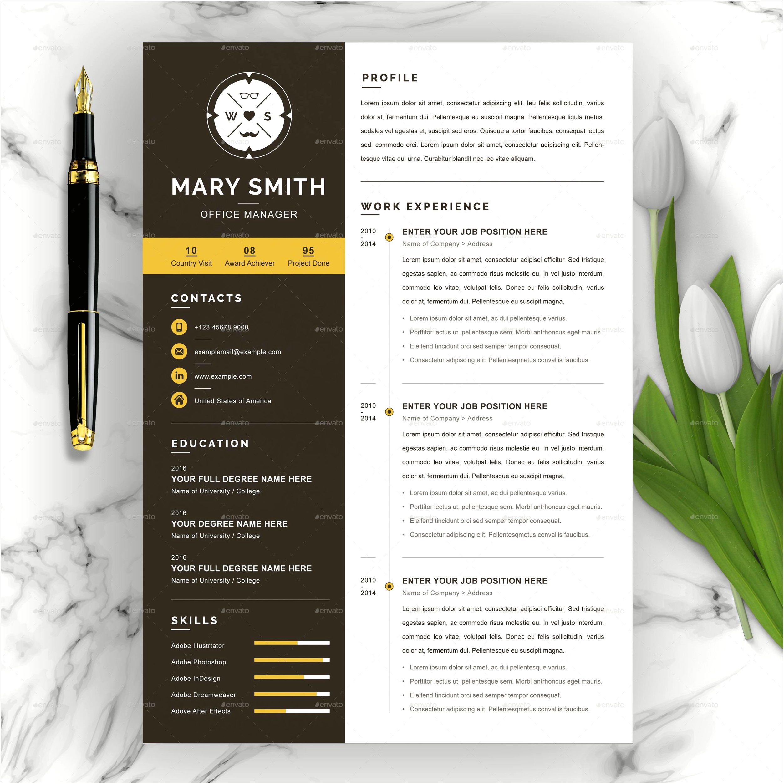 Modern Resume Templates Free Download Word Document