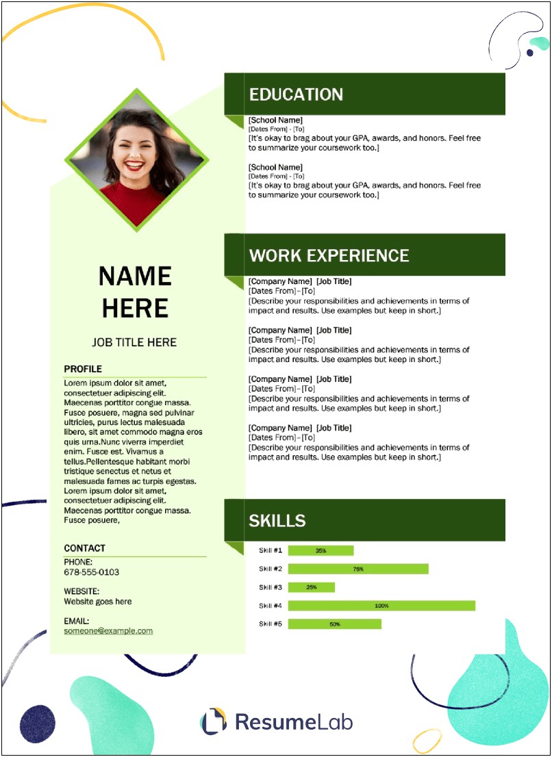 Modern Style Resume Template Free Ms Word Templatre