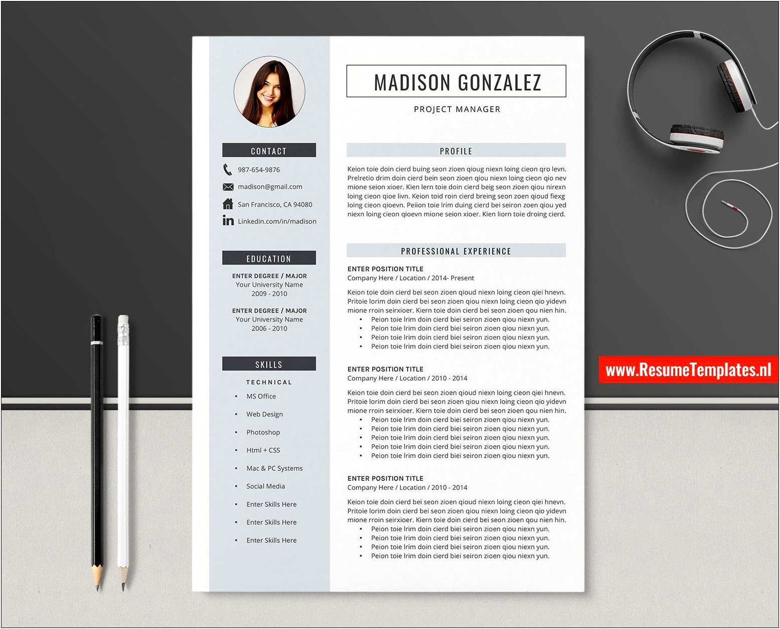 Ms Office Word 2010 Resume Templates