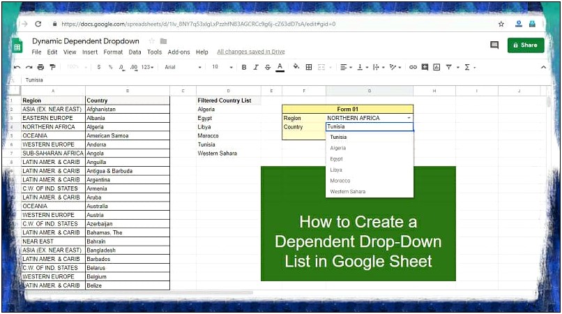 Multiple Dependent Drop Down List Excel Template Download
