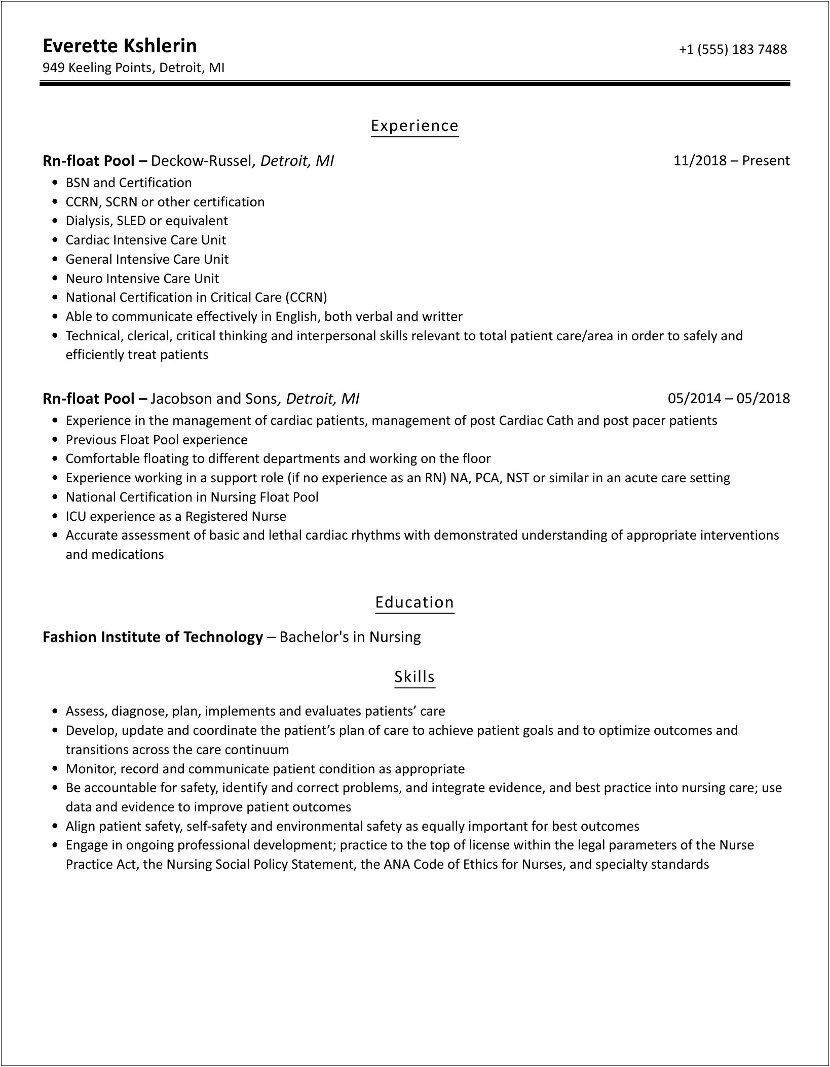 Nafiehs Team Member Job Description For Resume