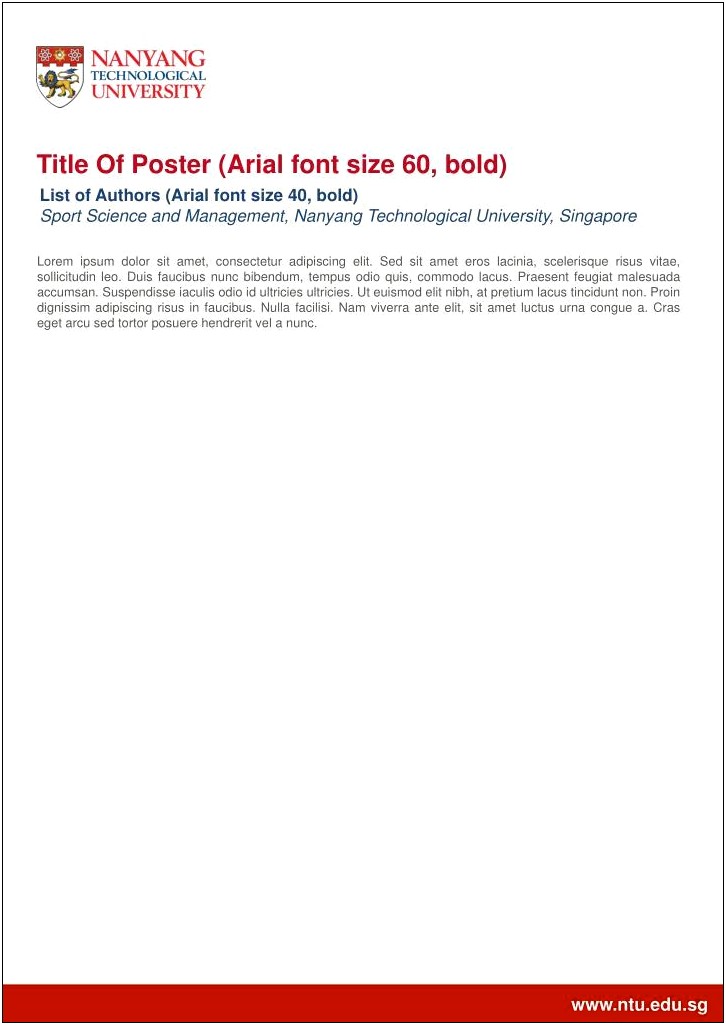 Nanyang Technological University Powerpoint Template Download