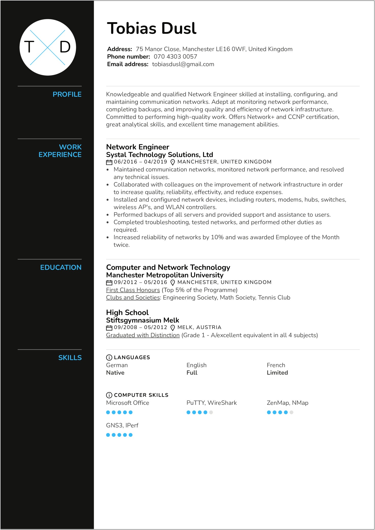 Network Engineer Resume With 2 Year Experience Download