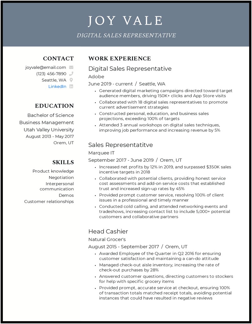 New Home Sales Consultant Resume Summary