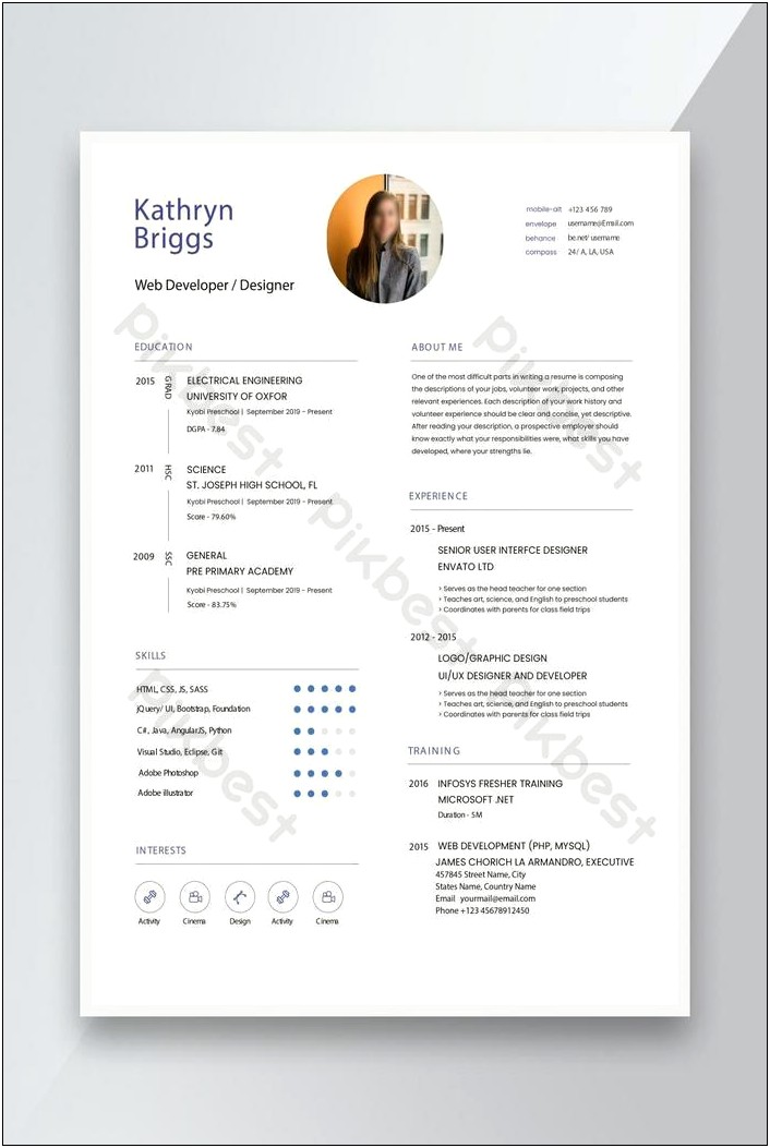 New Resume Format For Freshers 2015 Free Download