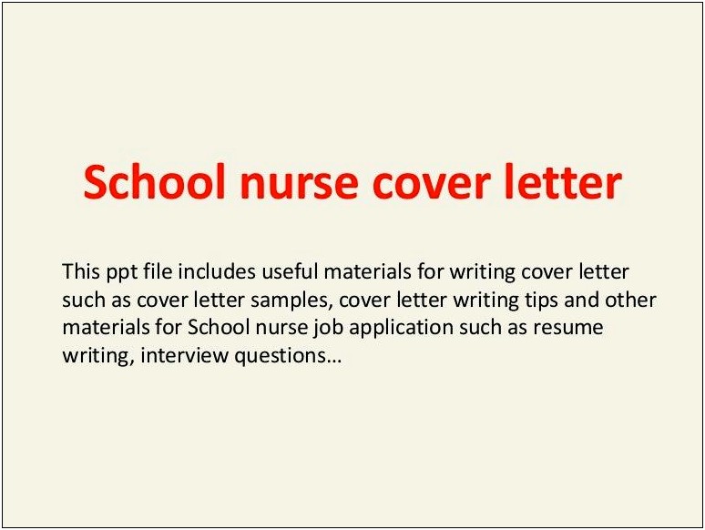 Nursing Resume Cover Letter Rn Position
