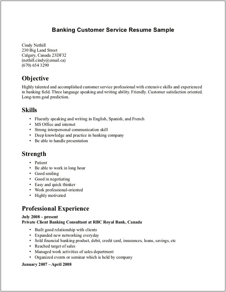 Objective For Customer Service Office Resume