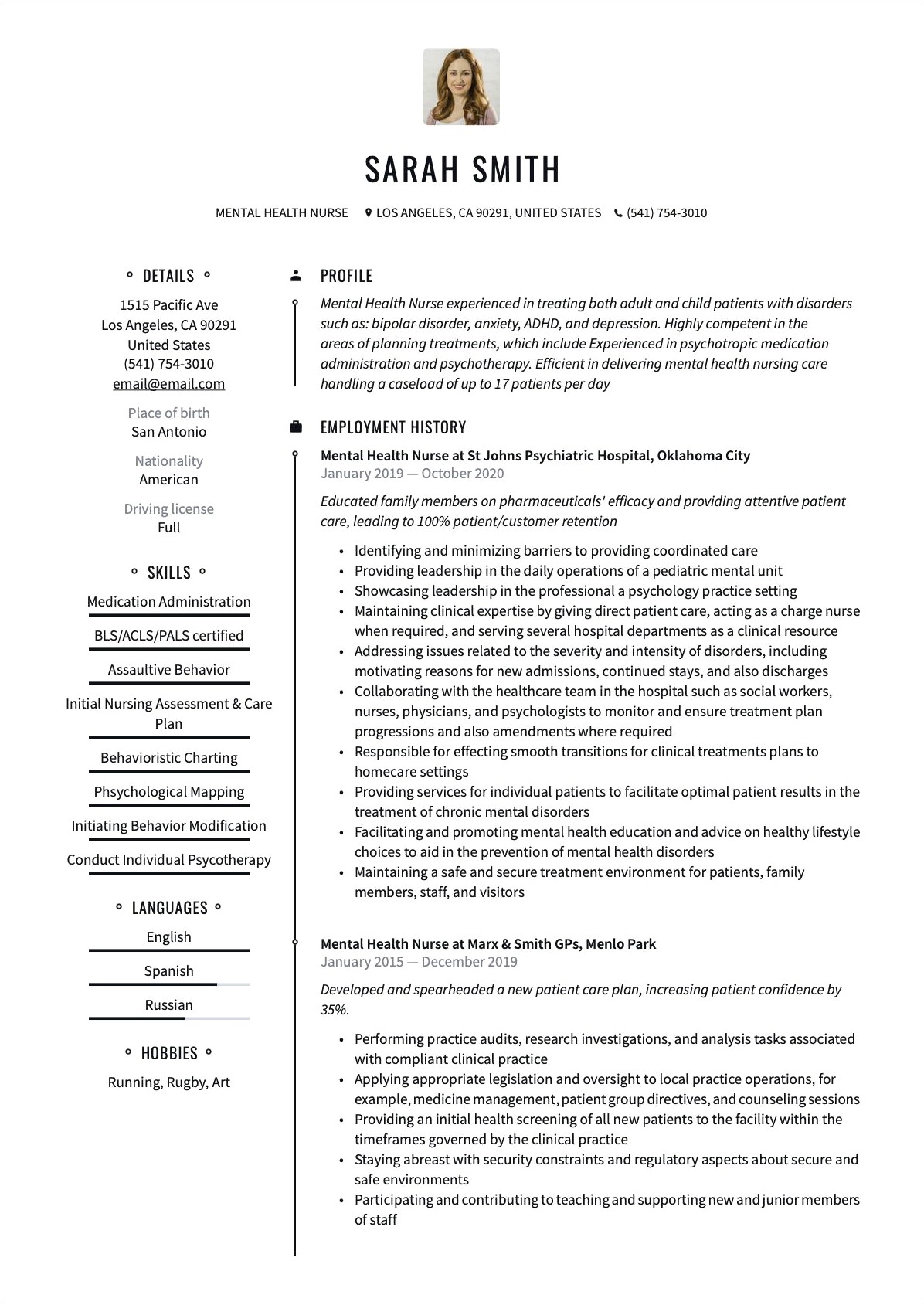 Objective For Mental Health Care Resume