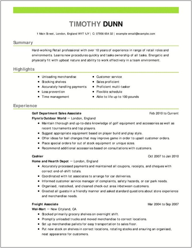 Objective Ideas To Put On A Resume