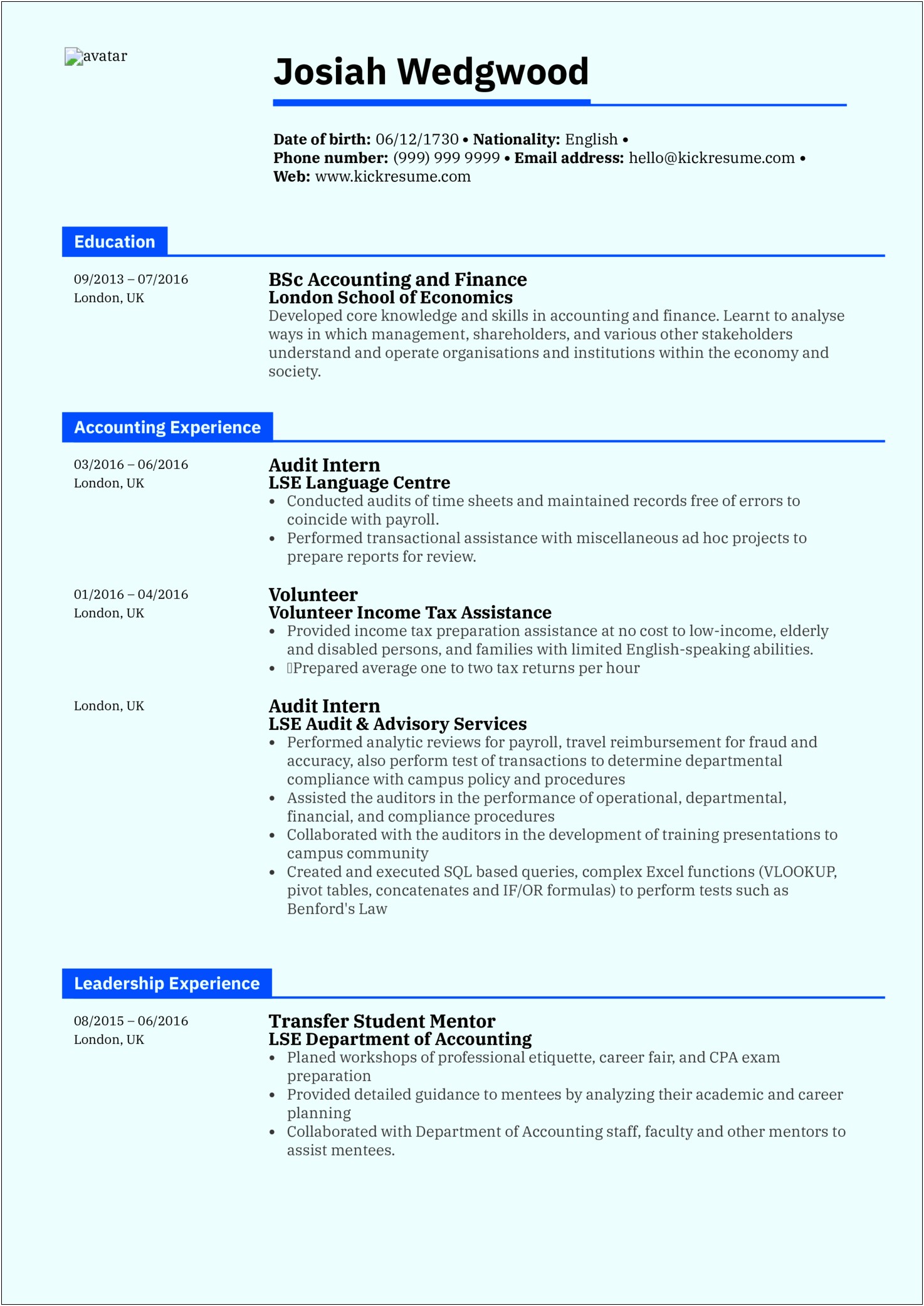 Objective In Resume For Fresh Graduate Example