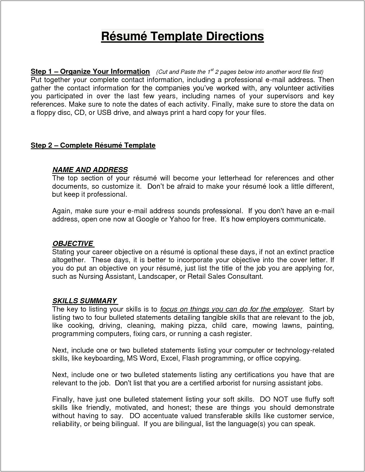 Objective In Resume For Technology Assisstant