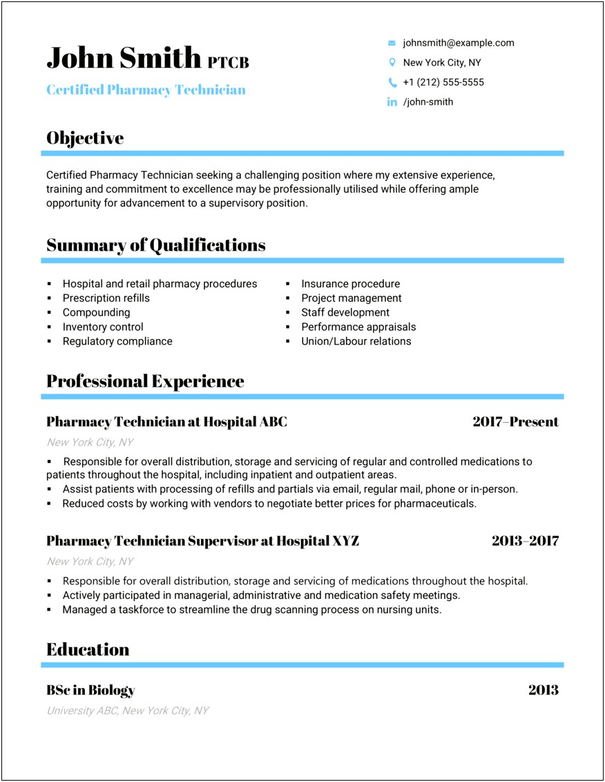 Objective Statement Examples For A Resume