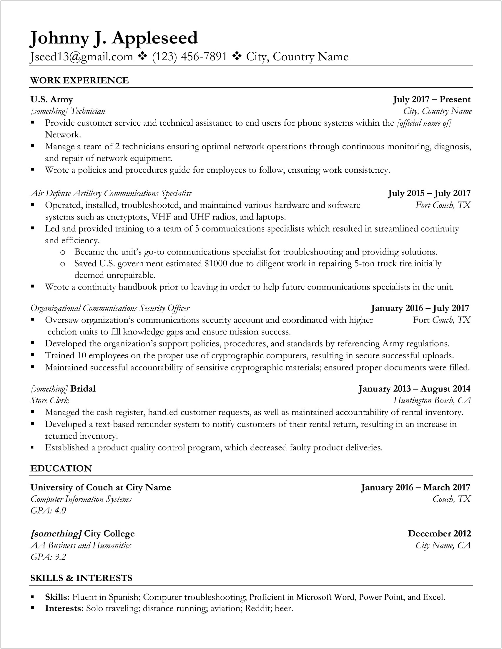Objective To Write In Resume For Transfer College