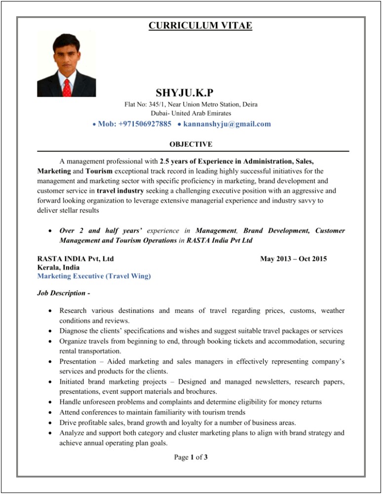Objectives In Resume For Customs Administration