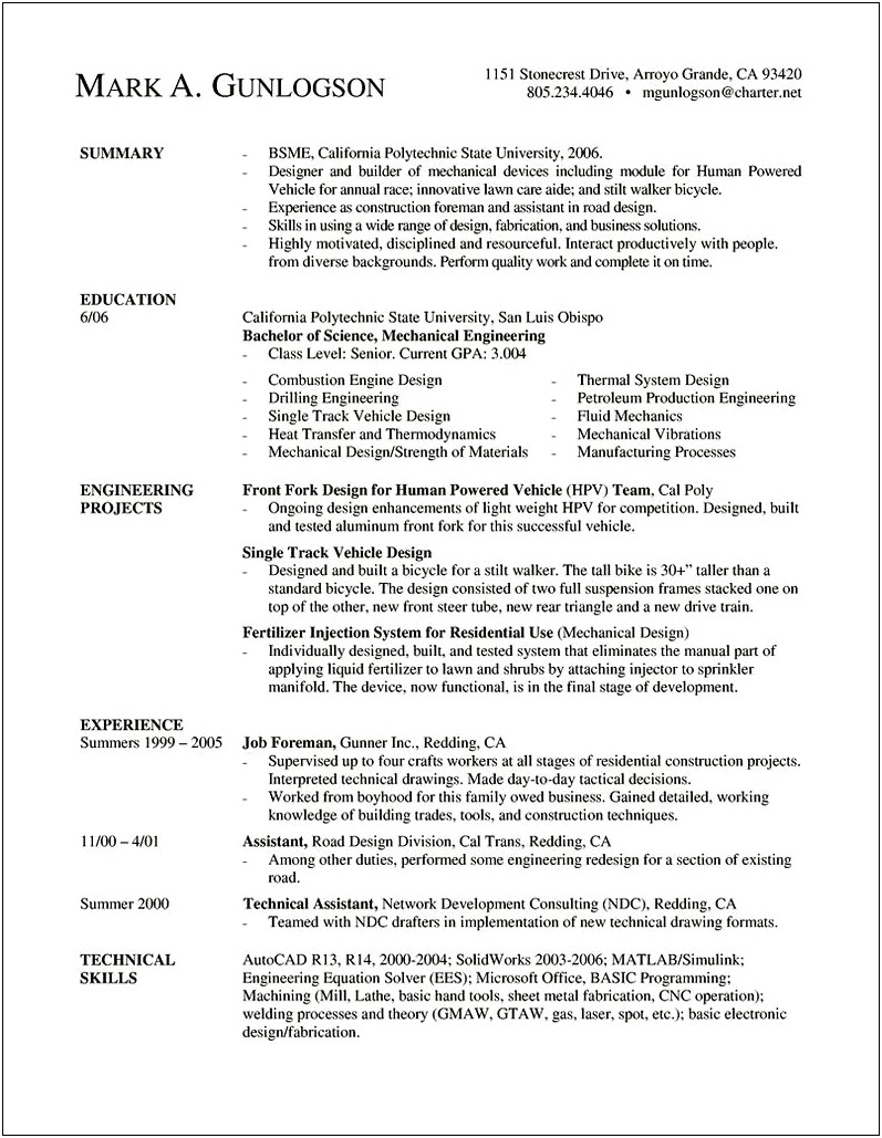 Oil And Gas Technician Resume Sample