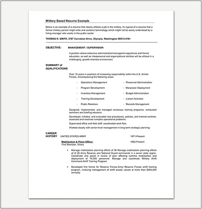 On The Job Training Resume Objective Examples