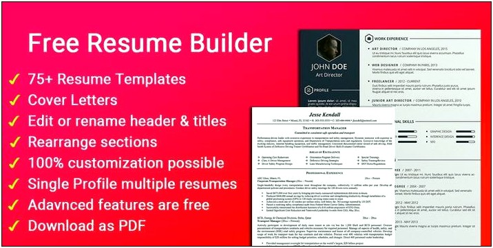 Online Resume Maker Free Template 1st Job