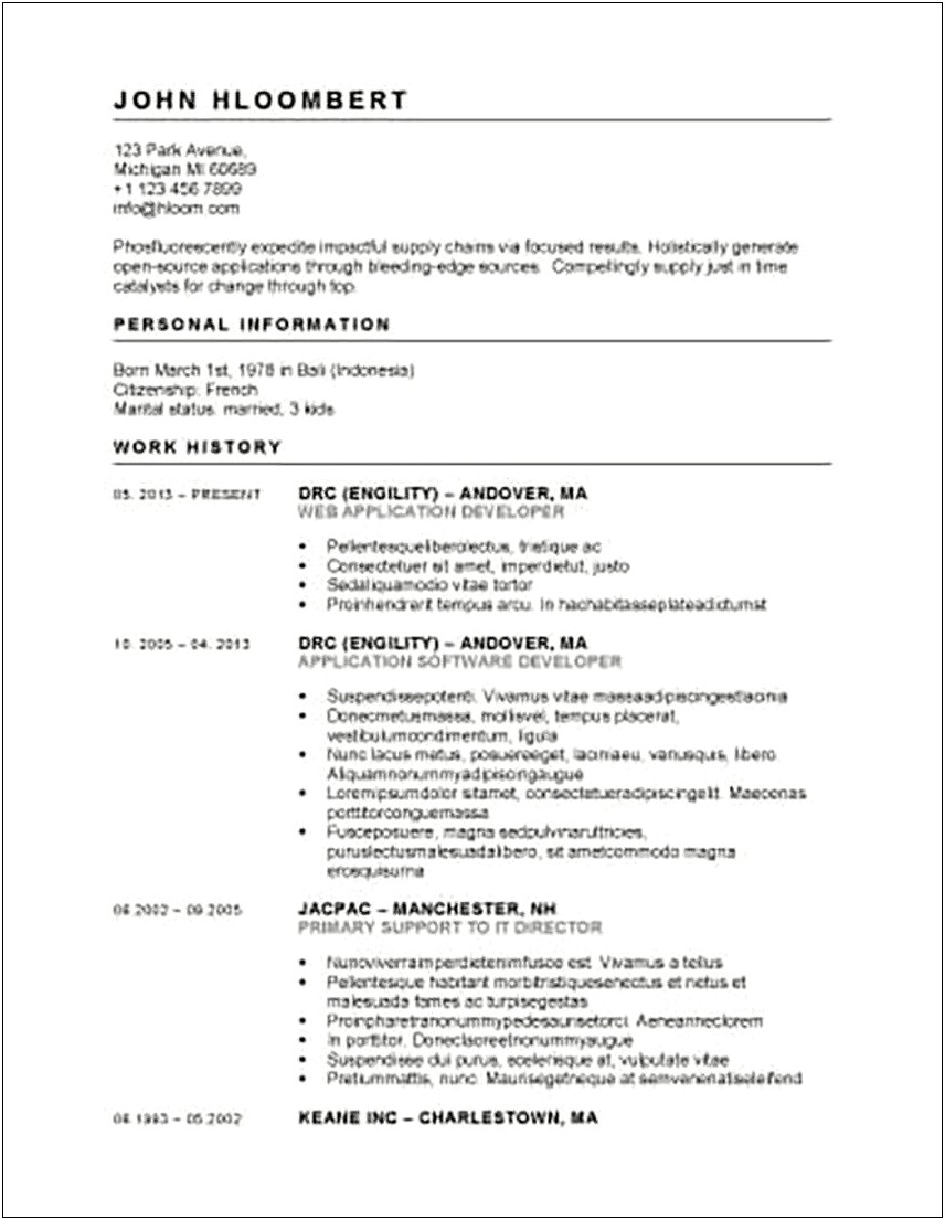 Open Office Resume Templates Free Download