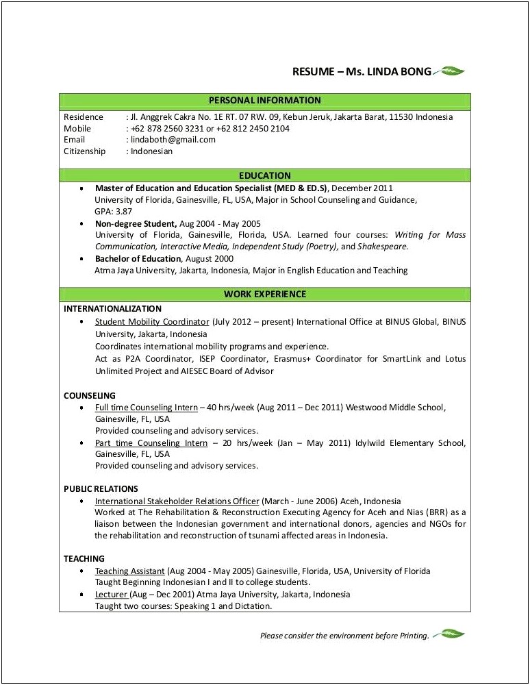 Part Time Job Student Resume Email Gmail.com