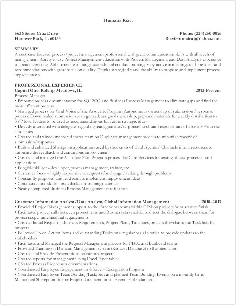 Parts Materials And Processes Management Resume