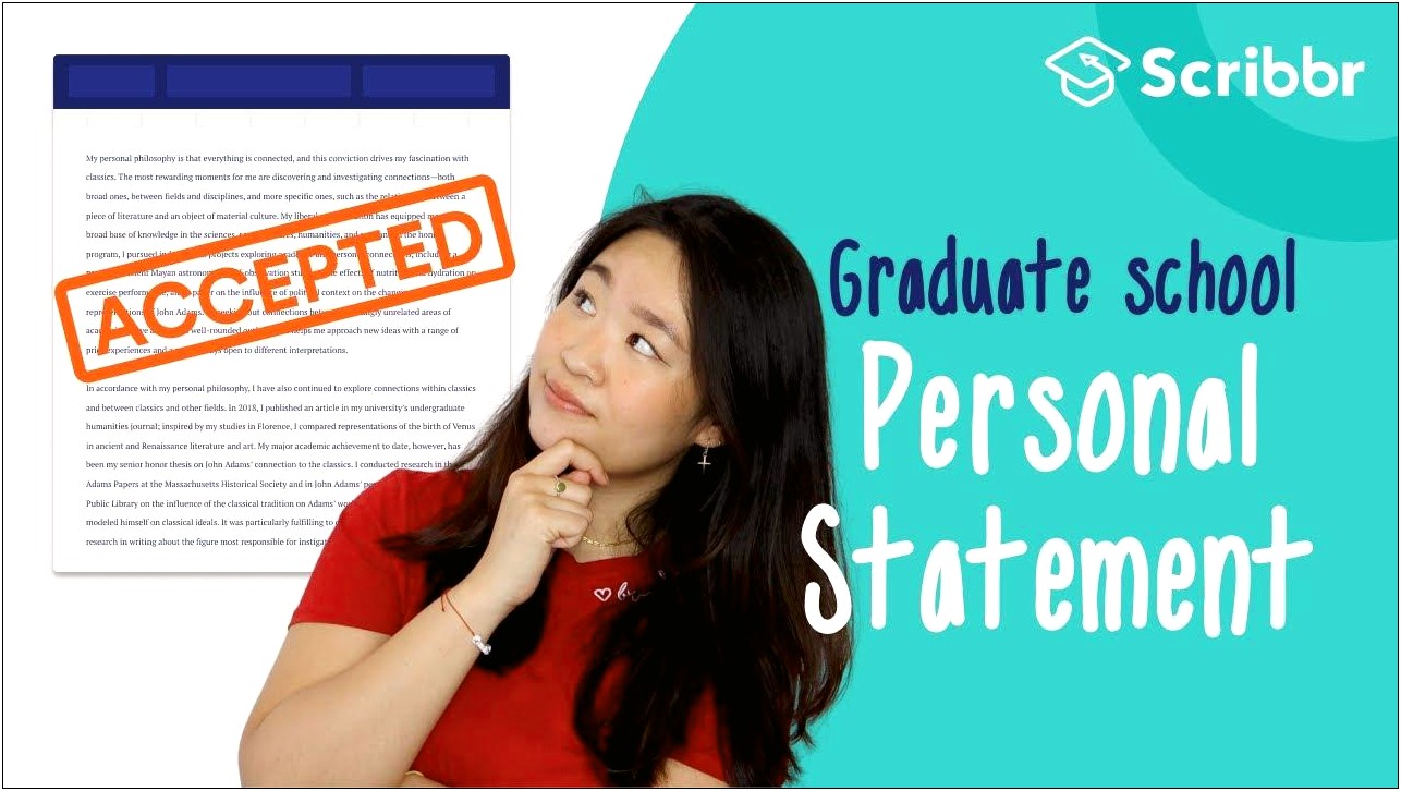 Personal Statement Letter For Master Degree Resume