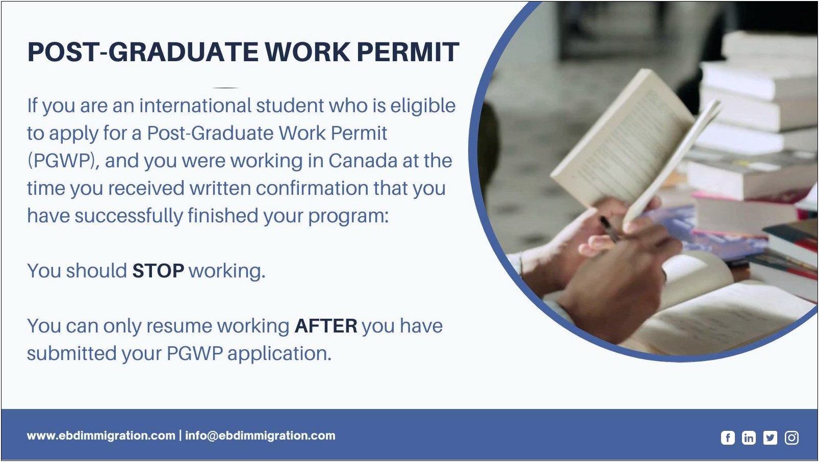 Post Graduate Work Permit On Resume