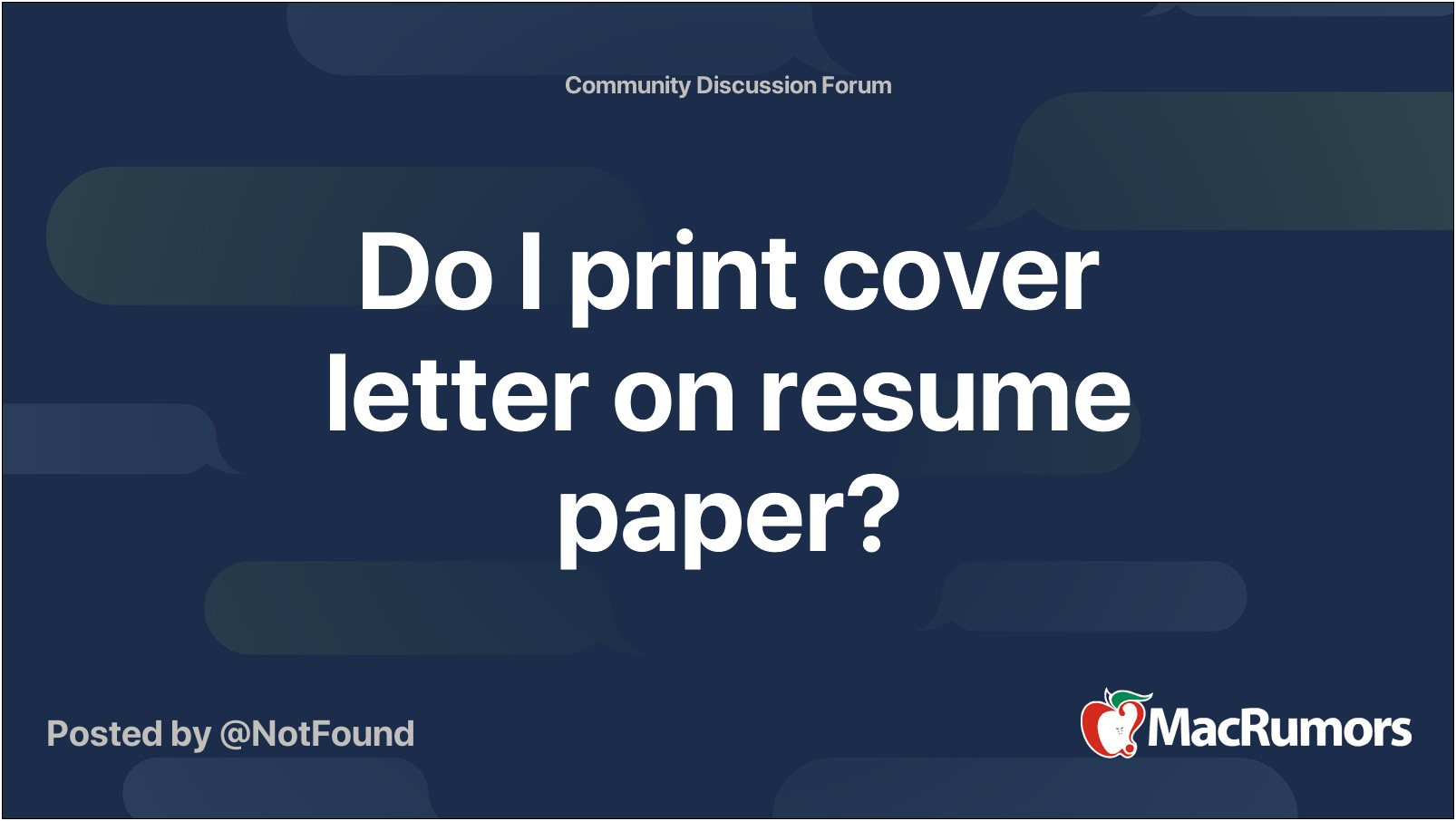 Print Cover Letter On Resume Paper