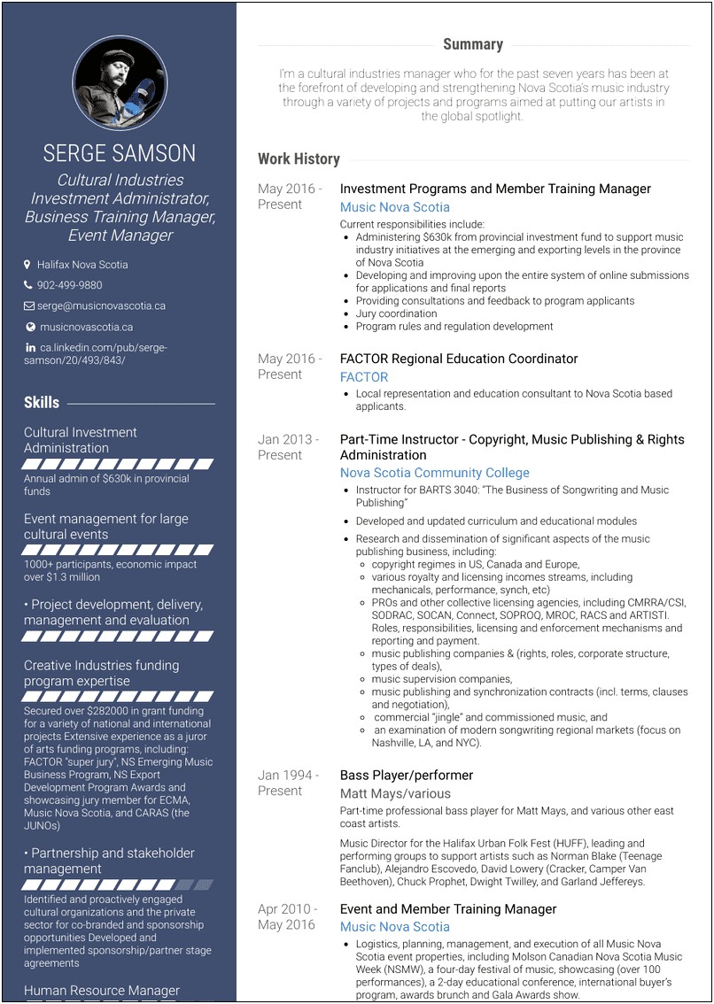 Professional Resume Writing Services Training Manager Examples