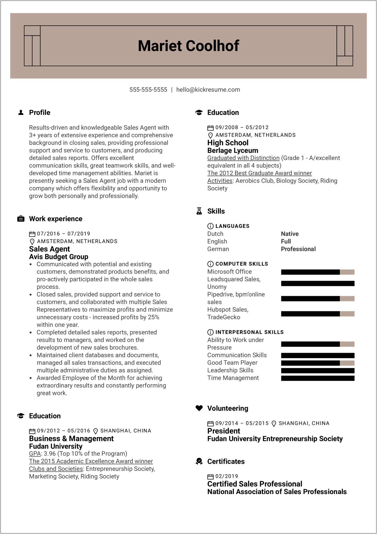Professional Skills In Biology For Resume