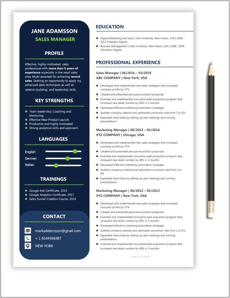 Professional Summary For A Student Resume