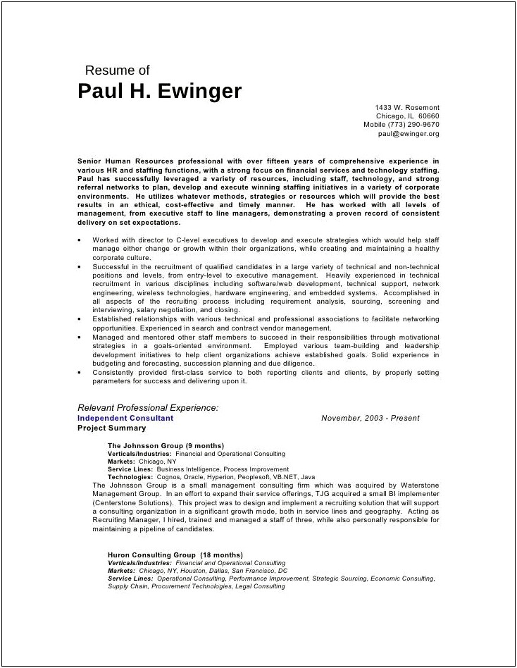 Professional Summary Resume Consulting Business Owner Patent Attorney