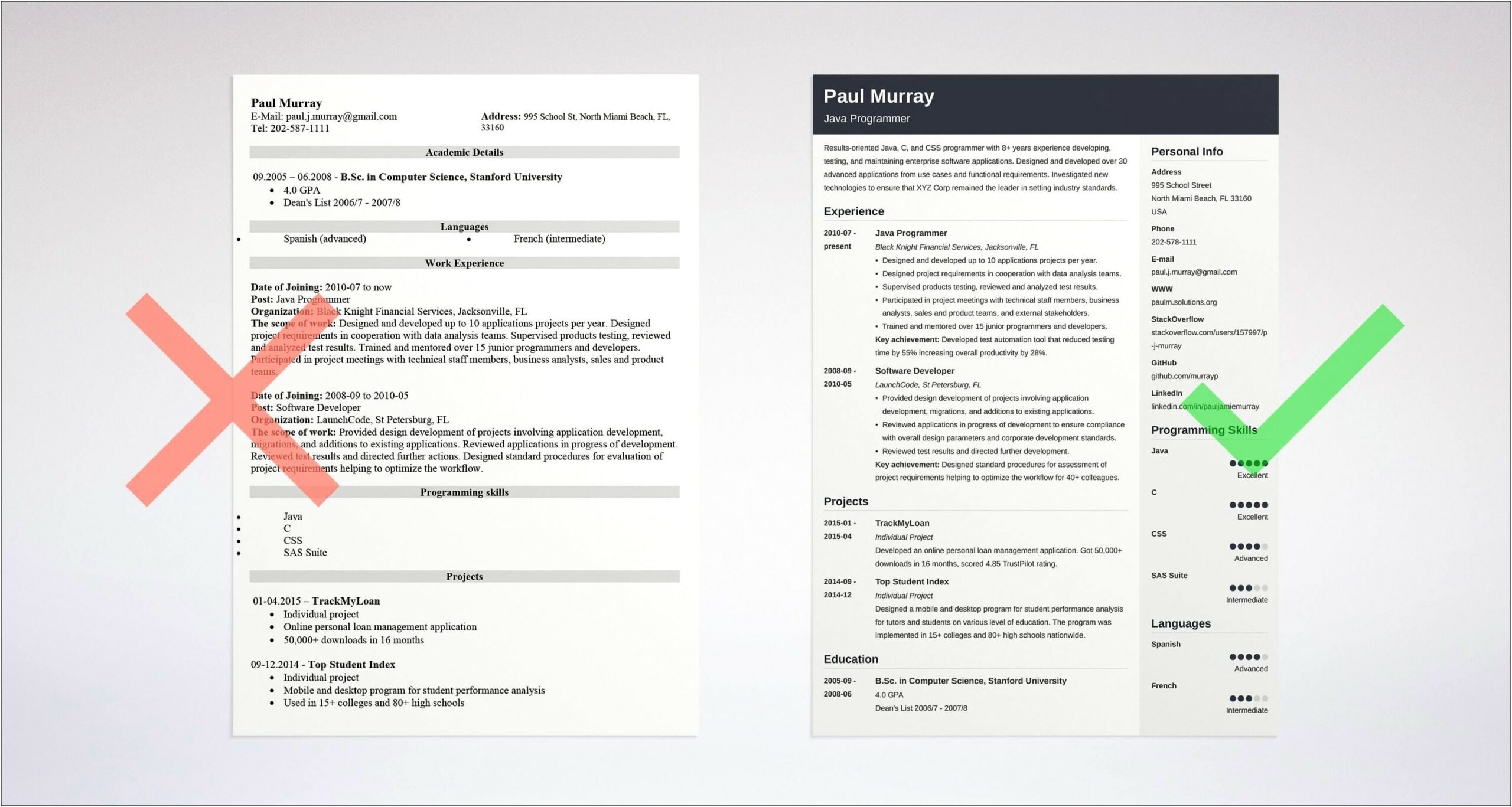 Programmer And Coding On Resume Example