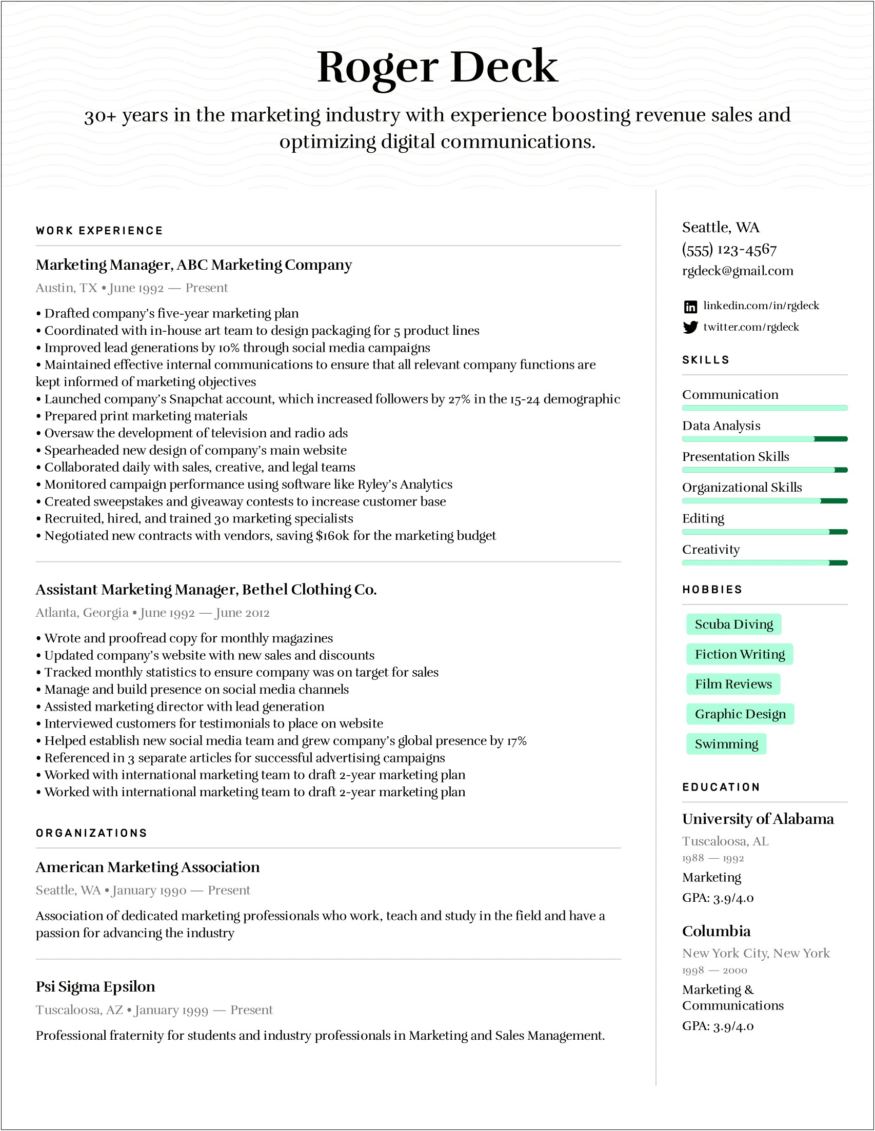 Project Manager Assistant Resume Templete Download