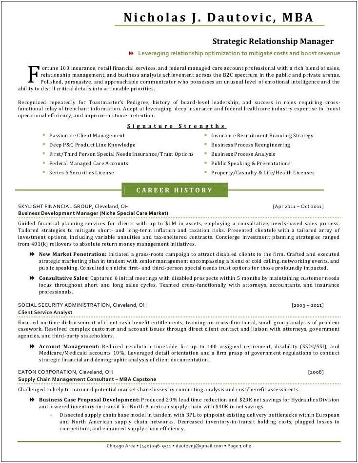 Property And Casualty Insurance Resume Samples