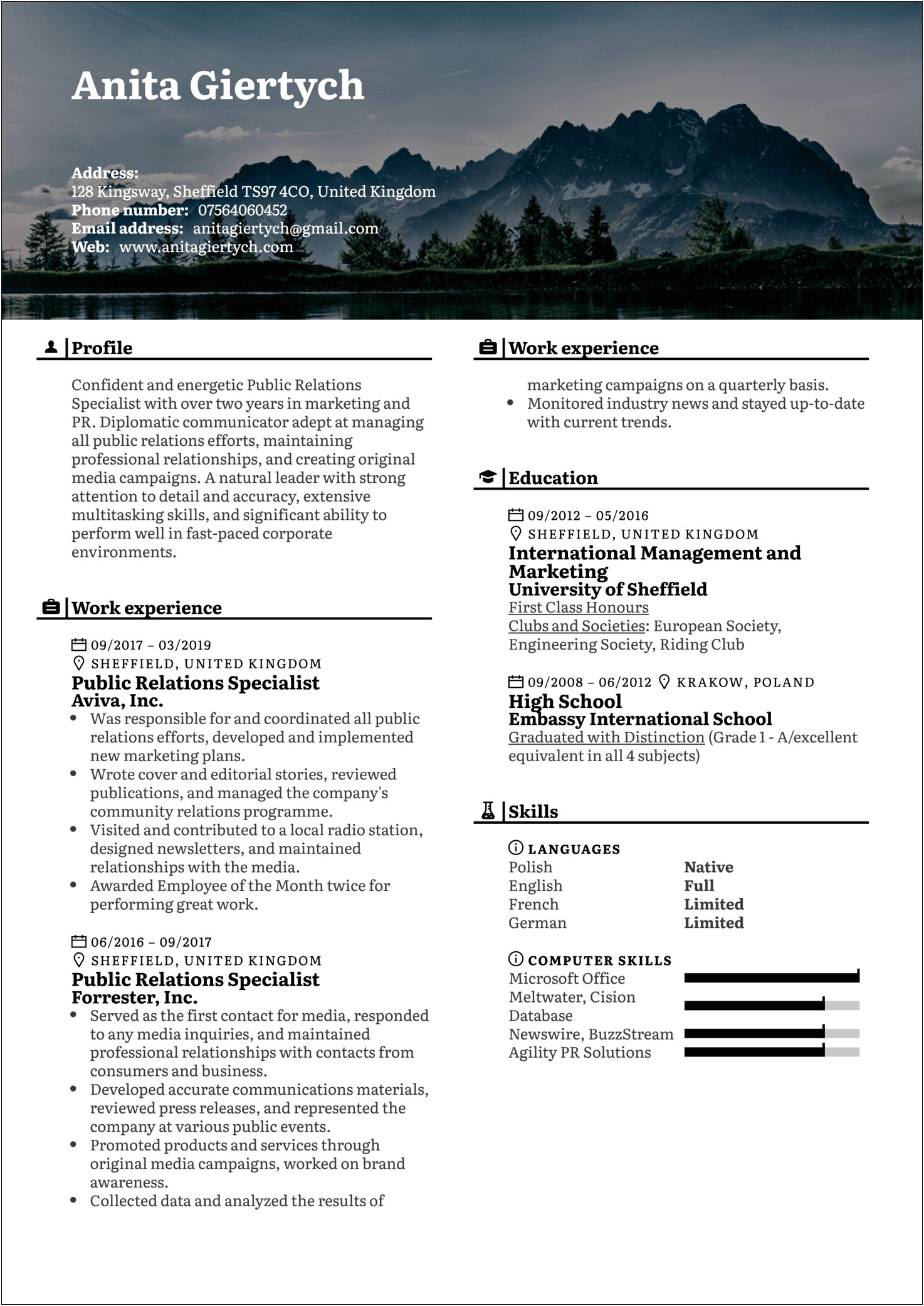 Public Affairs In Business Description Resume