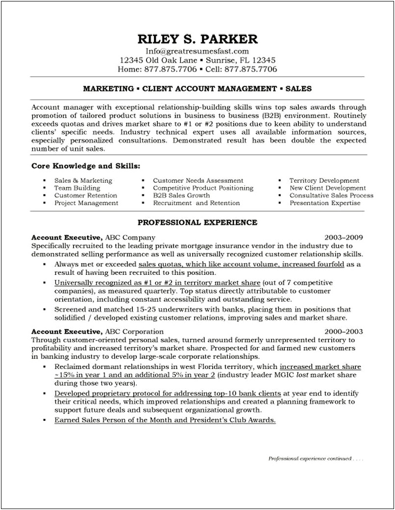 Public Relations Account Executive Job Description Resume