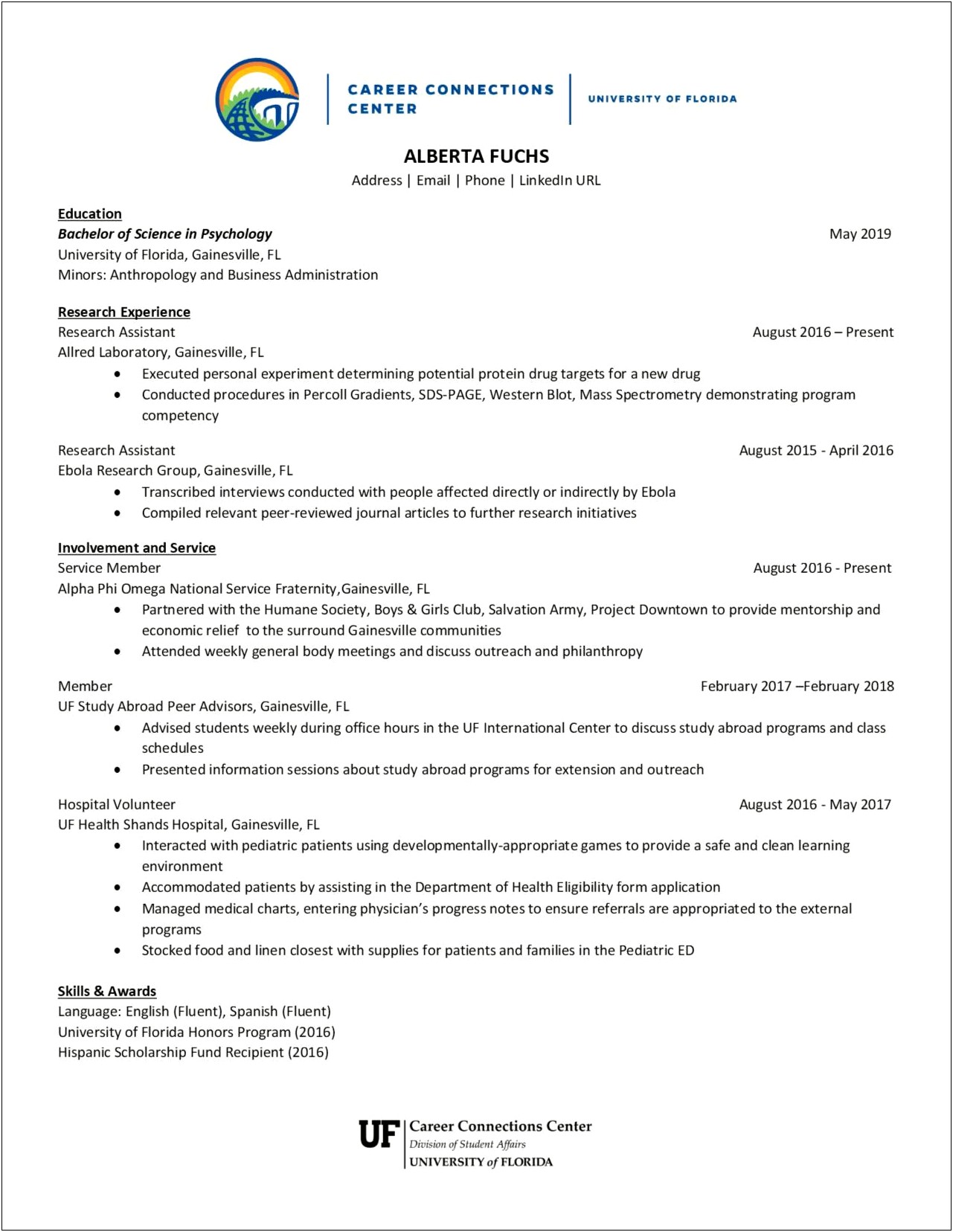 Put A Research Position On Resume Law School
