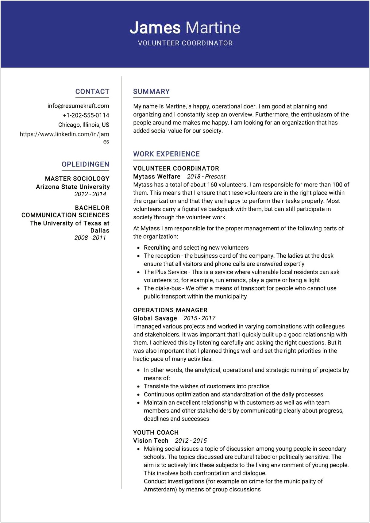 Putting Together A Resume Volunteer Experience